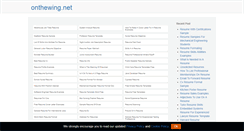 Desktop Screenshot of onthewing.net