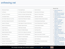 Tablet Screenshot of onthewing.net